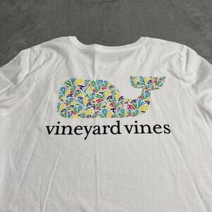 Vineyard Vines‎ Mens Whale Logo Bahamar Longsleeve in White Size Small Fishing